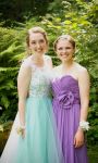 Customer picture for Lace Tulle Bridesmaid Dress Prom Dress Blue Tulle Ball Gown Dress
