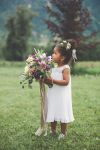 Customer picture for Beaded Ivory Chiffon Flower Girl Dress