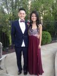 Customer picture for Strapless Sweetheart Wine Red Beaded Chiffon Long Prom Dress