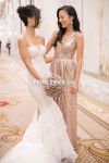 Customer picture for Strapless Sweetheart Ivory Lace Tulle Mermaid wedding Dress 