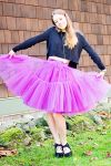 Customer picture for Pink Tulle Skirt/Short Woman Skirt 