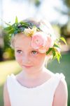 Customer picture for U Back Ivory Cotton Ruffle Neckline Flower Girl Dress
