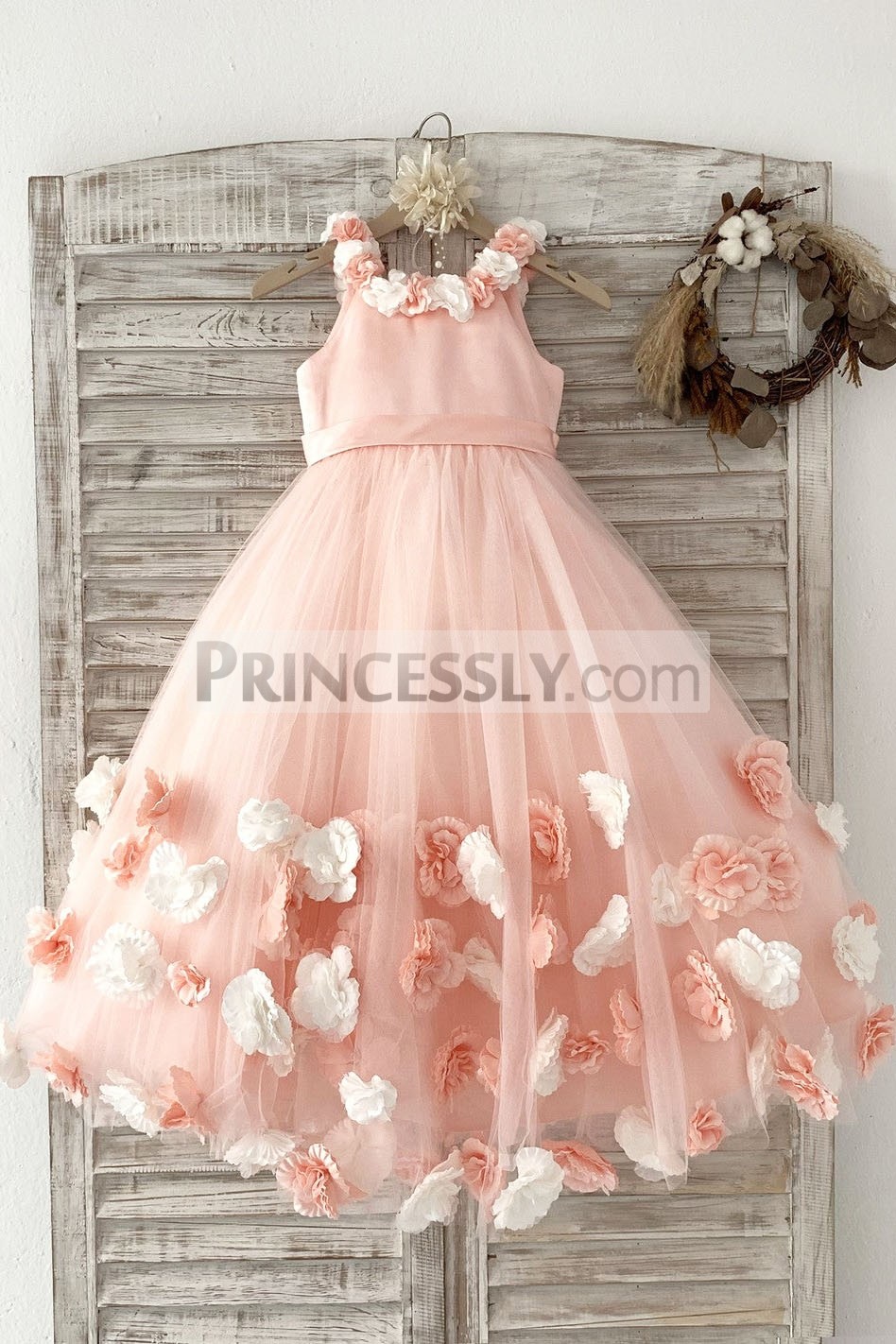 Princessly.com-K1004170-Pink 3D Flowers Wedding Flower Girl Dress Kids Party Dress-37
