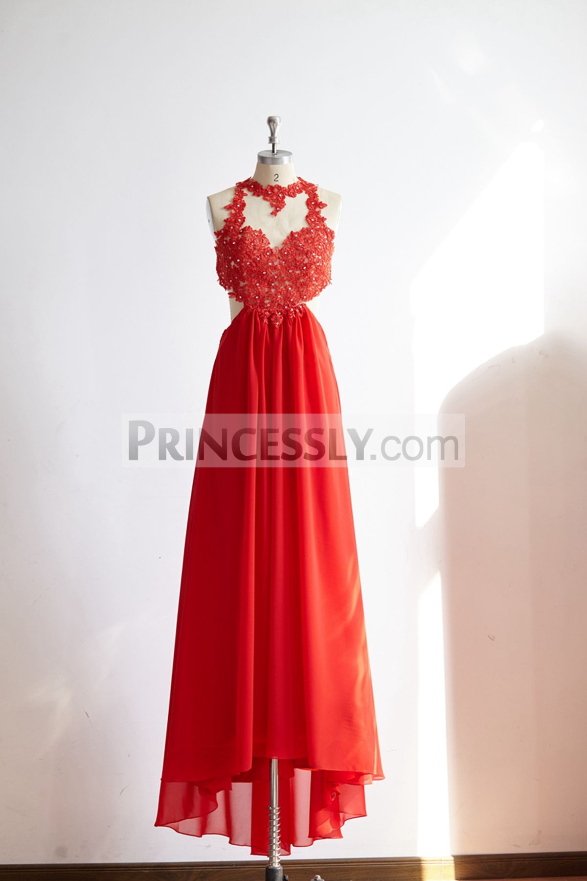 Princessly.com-K1000321-Sexy See Through Backless Red Lace Chiffon Prom Party Dress-31