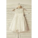 Ivory Lace Tulle Flower Girl Dress 