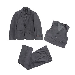 3 PCS Gray Boys Formal Occasion Suit