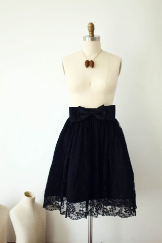 Black Lace Skirt/Short Woman Skirt 