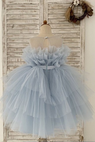 Princessly.com-K1004166-Sheer Neck Pleated Blue Tulle Wedding Flower Girl Dress Kids Party Dress-20