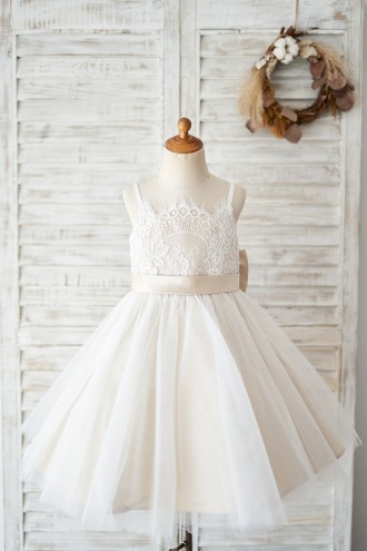 Princessly.com-K1004036 Spaghetti Straps Ivory Lace Tulle Wedding Flower Girl Dress with Champagne Lining-20