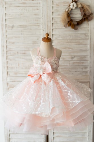 Princessly.com-K1004131-Pink Tulle Beaded Lace Wedding Flower Girl Dress Kids Party Dress-20