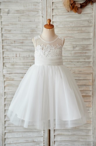 Princessly.com-K1003974-Ivory Lace Tulle Keyhole Back Wedding Flower Girl Dress-20
