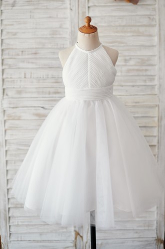 Princessly.com-K1003893-Ivory Chiffon Tulle Halter Neck Keyhole Back Wedding Flower Girl Dress-20