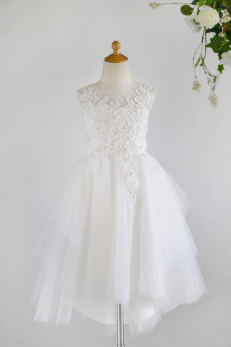 Princessly.com-K1003983-Ivory Lace Sequin Tulle Hi-low Wedding Flower Girl Dress-20