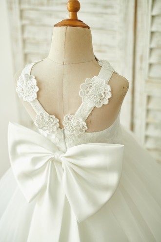 Princessly.com-K1003851-Ivory Lace Tulle Straps Wedding Flower Girl Dress with Big Bow-20