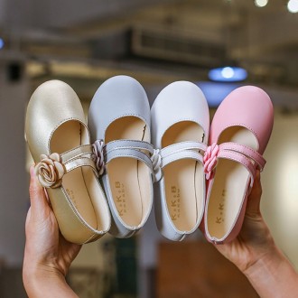 Princessly.com-K1003935-Ivory/Gold/Pink Wedding Flower Girl Shoes Ballet Flat Princess Shoes-20