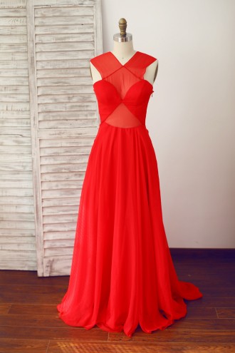Princessly.com-K1003330-Sexy Red Sheer Chiffon Prom Evening Dress-20