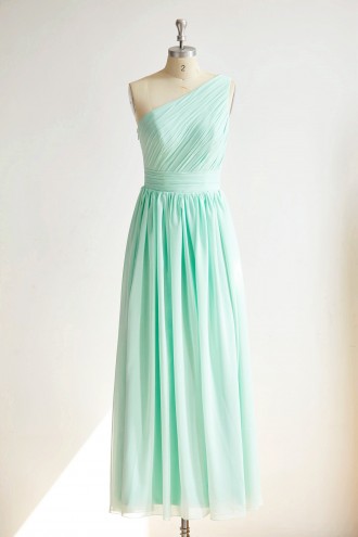 Princessly.com-K1000299-One Shoulder Mint Blue Chiffon Long Wedding Bridesmaid Dress-20