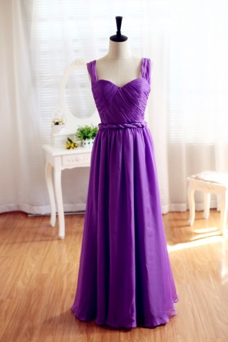 Princessly.com-K1001927-Purple Chiffon Bridesmaid Dress Prom Dress Backless Dress-20