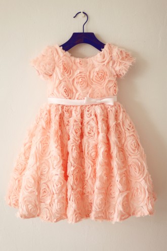 Princessly.com-K1003211-Short Sleeves Dusty Rose/Peach pink Rosette Flower Girl Dress-20