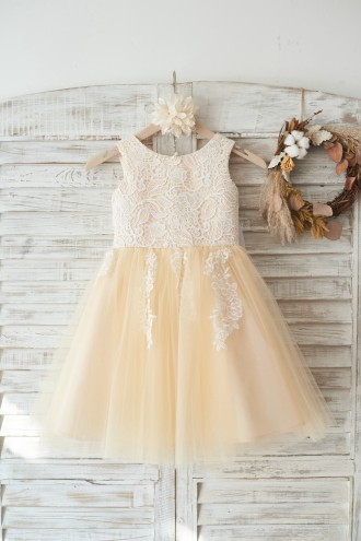 Princessly.com-K1003448-Ivory Lace Champagne Tulle Wedding Flower Girl Dress with Big Bow-20