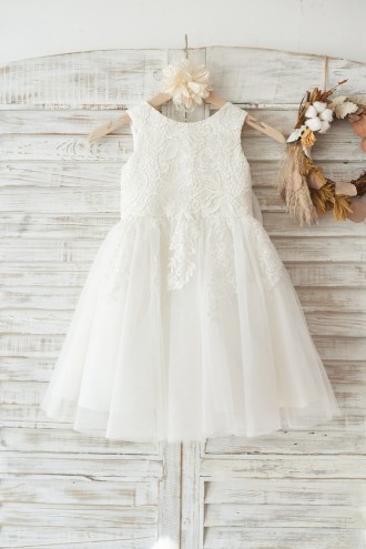 Princessly.com-K1003452-Ivory Lace Tulle Wedding Flower Girl Dress with Big Bow-20