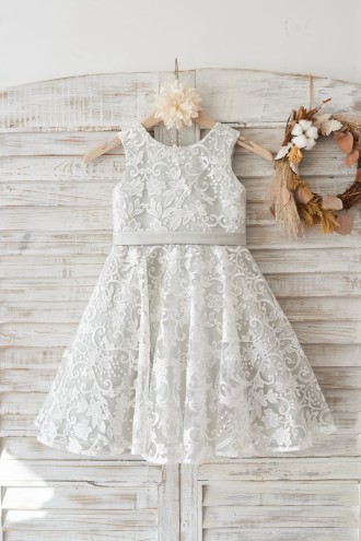 Princessly.com-K1003460-Ivory Lace Deep V Back Wedding Flower Girl Dress with Silver lining/bow-20