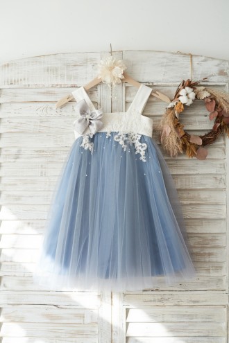 Princessly.com-K1003721-Dusty Blue Tulle Beaded Lace Wedding Flower Girl Dress-20