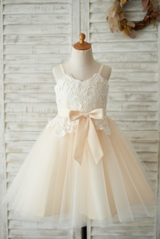 Princessly.com-K1003533-Spaghetti Straps Champagne Tulle Ivory Lace Wedding Flower Girl Dress-20