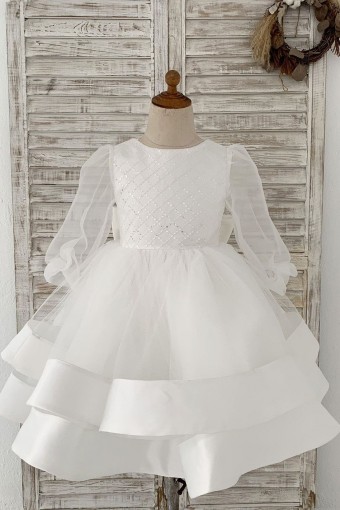 Princessly.com-K1004164-Long Organza Sleeves Sequin Tulle V Back Wedding Flower Girl Dress-20