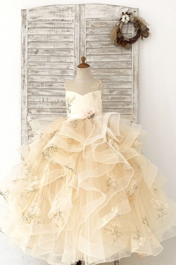 Princessly.com-K1004161-Champagne Embroidery Lace Tulle Keyhole Back Wedding Flower Girl Dress Kids Party Dress-20