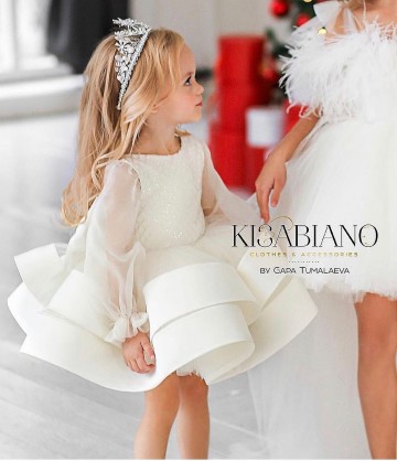 Princessly.com-K1004164-Long Organza Sleeves Sequin Tulle V Back Wedding Flower Girl Dress-20