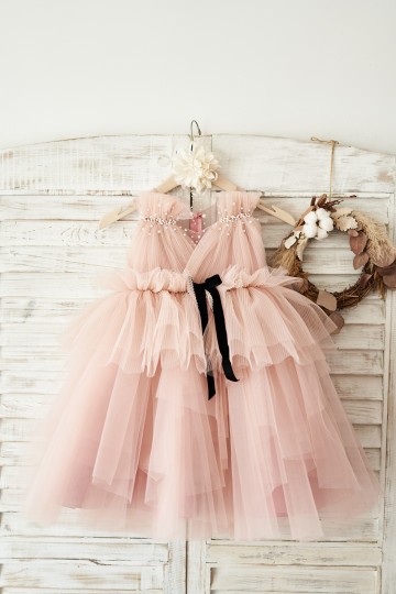 Princessly.com-K1004045-Mauve Tulle V Neck Wedding Flower Girl Dress with Beading-20