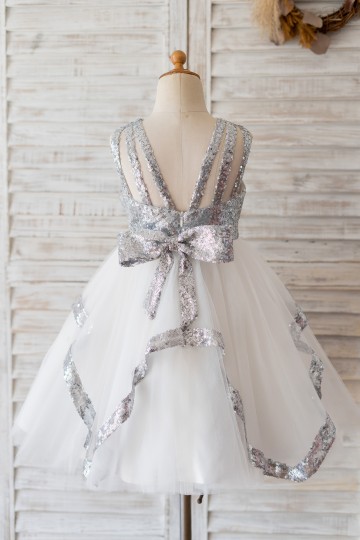 Princessly.com-K1004216-Backless Silver Sequin Tulle Wedding Flower Girl Dress Kids Birthday Party Dress-20