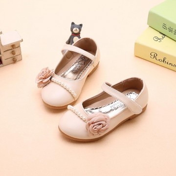 Princessly.com-K1003941-Ivory/Pink/Blue Leather Pearl Flower Girl Shoes Wedding Princess Party Shoes-20