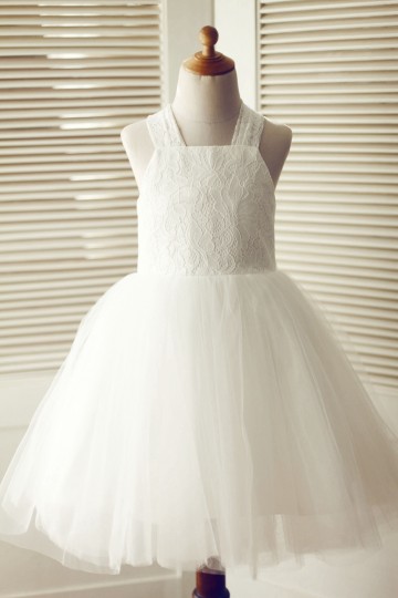 Princessly.com-K1003320 Backless Ivory Lace Tulle Wedding Flower Girl Dress with Big Bow-20