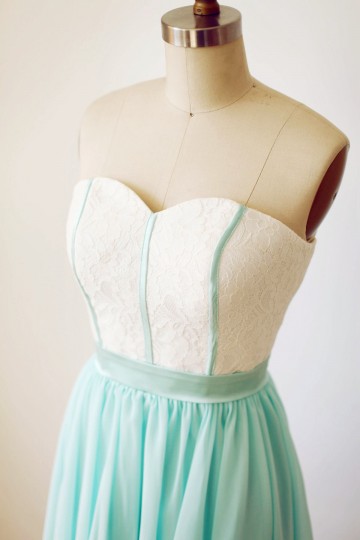 Princessly.com-K1000236-Strapless Sweetheart Ivory Lace Blue Chiffon Short Bridesmaid Dress-20