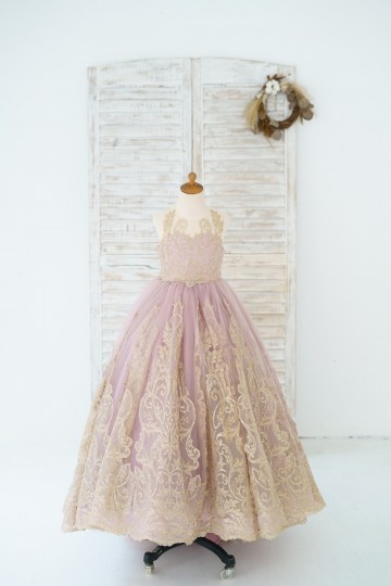 Princessly.com-K1004188-Mauve Tulle Gold Lace Sheer Back Wedding Flower Girl Dress Kids Party Dress-20