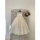 Princessly.com-K1004195-Cap Sleeves Lace Champagne Tulle Wedding Flower Girl Dress Kids Party Dress with Beaded Belt-01