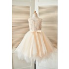 Princessly.com-K1003405-Champagne Lace Tulle Wedding Flower Girl Dress with Uneven Tulle Hem-01