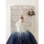 Princessly.com-K1004231-Ombre Pink/Navy Star Tulle Wedding Flower Girl Dress Kids Party Dress-01
