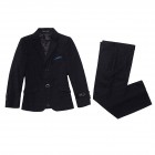 Princessly.com-K1003866-Boys 3 PCS Formal Suit Set for Wedding Party Black Suit-01