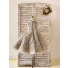 Princessly.com-K1004221-Pink/Silver Gray Jacquard Feather High Neck Wedding Party Flower Girl Dress-01