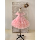 Princessly.com-K1004223-Princess Sheer Neck Pink Ruffle Tulle Wedding Flower Girl Dress Kids Party Dress with Glittering Bow-01