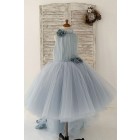Princessly.com-K1004167-Dusty Blue Tulle Hi Low Wedding Flower Girl Dress Kids Party Dress with Long Train-01