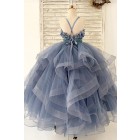 Princessly.com-K1004168-Beaded Dusty Blue Polka Dots Tulle Wedding Flower Girl Dress Kids Party Dress-08