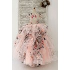 Princessly.com-K1004160-Ball Gown Embroidery Lace Tulle Cap Sleeves Keyhole Back Wedding Flower Girl Dress Kids Party Dress-01