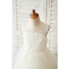 Princessly.com-K1004046-Champagne Lace Tulle Keyhole Back Wedding Flower Girl Dress-01