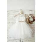 Princessly.com-K1003576-Sheer Neck Peach Pink Tulle Ivory Lace Wedding Flower Girl Dress with beaded sash-01