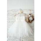 Princessly.com-K1003576-Sheer Neck Peach Pink Tulle Ivory Lace Wedding Flower Girl Dress with beaded sash-01