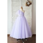 Princessly.com-K1004047-One Shoulder Beaded Lavender Tulle Wedding Flower Girl Dress-01
